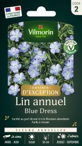 Lin Annuel Blue Dress - Graines d'Exception